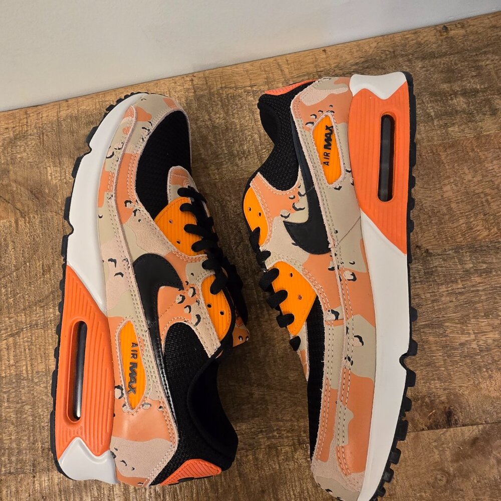 Nike Air Max 90 PRM Orange Camo Pack Men’s 13 NWOB - Picture 7 of 13